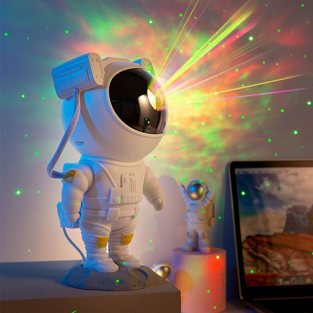 Creative Astronaut Galaxy Starry Sky Projector Nightlight USB Atmosphere Bedroom Table Lamp