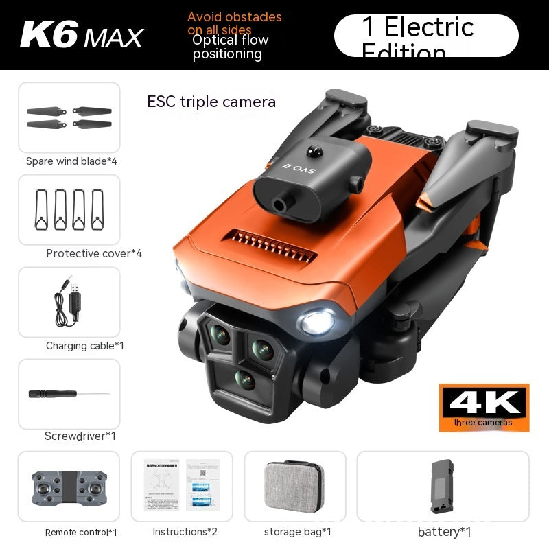 K6 MAX UAV Three-camera HD Aerial Photography Obstacle Avoidance