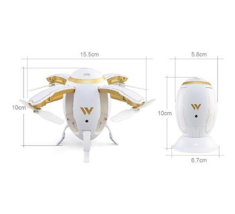 Wireless Transformable Egg Drone G-Sensor Folding RC Quadcopter W5 Aircaft