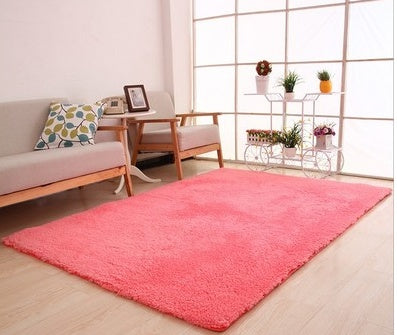 Fluffy Soft Home Decor White Plush Carpet For Livingroom, Bedroom and Kitchen