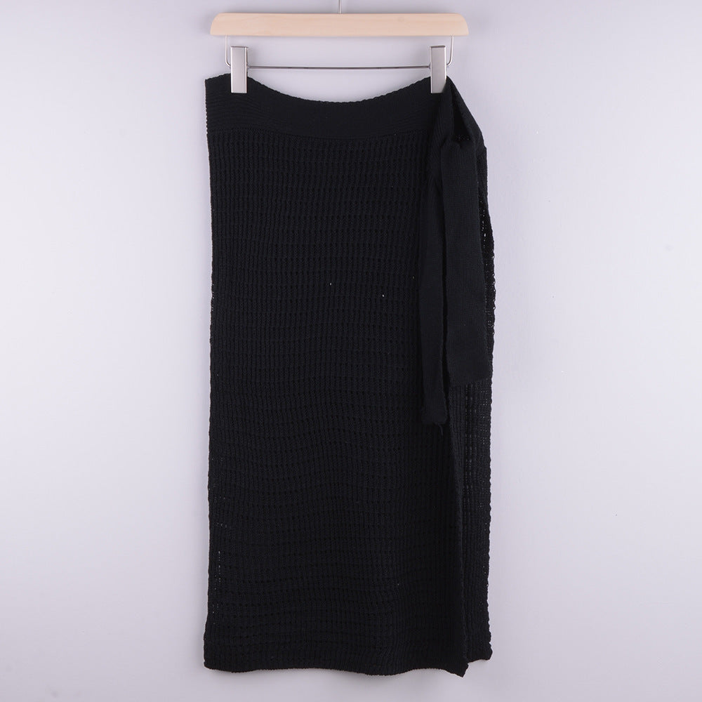 Women's Hollow Knitted Skirt