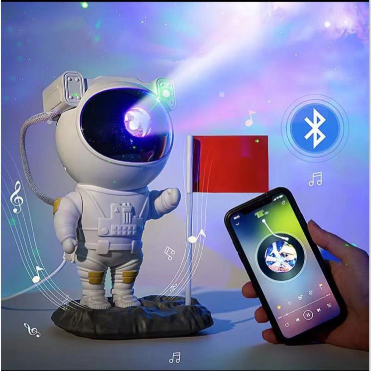 Creative Astronaut Galaxy Starry Sky Projector Nightlight USB Atmosphere Bedroom Table Lamp