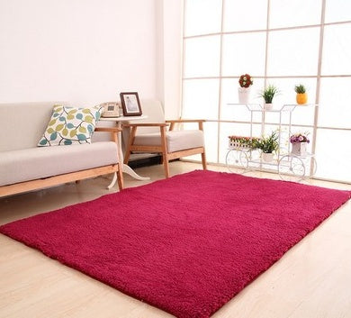 Fluffy Soft Home Decor White Plush Carpet For Livingroom, Bedroom and Kitchen