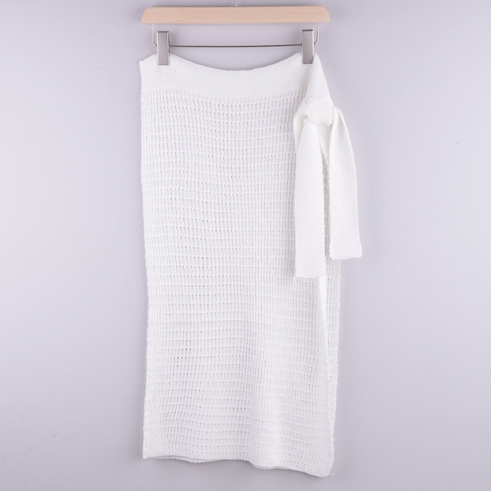 Women's Hollow Knitted Skirt