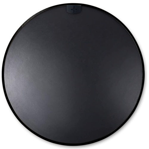 Black  24 Inches Metal Round Bathroom Mirror