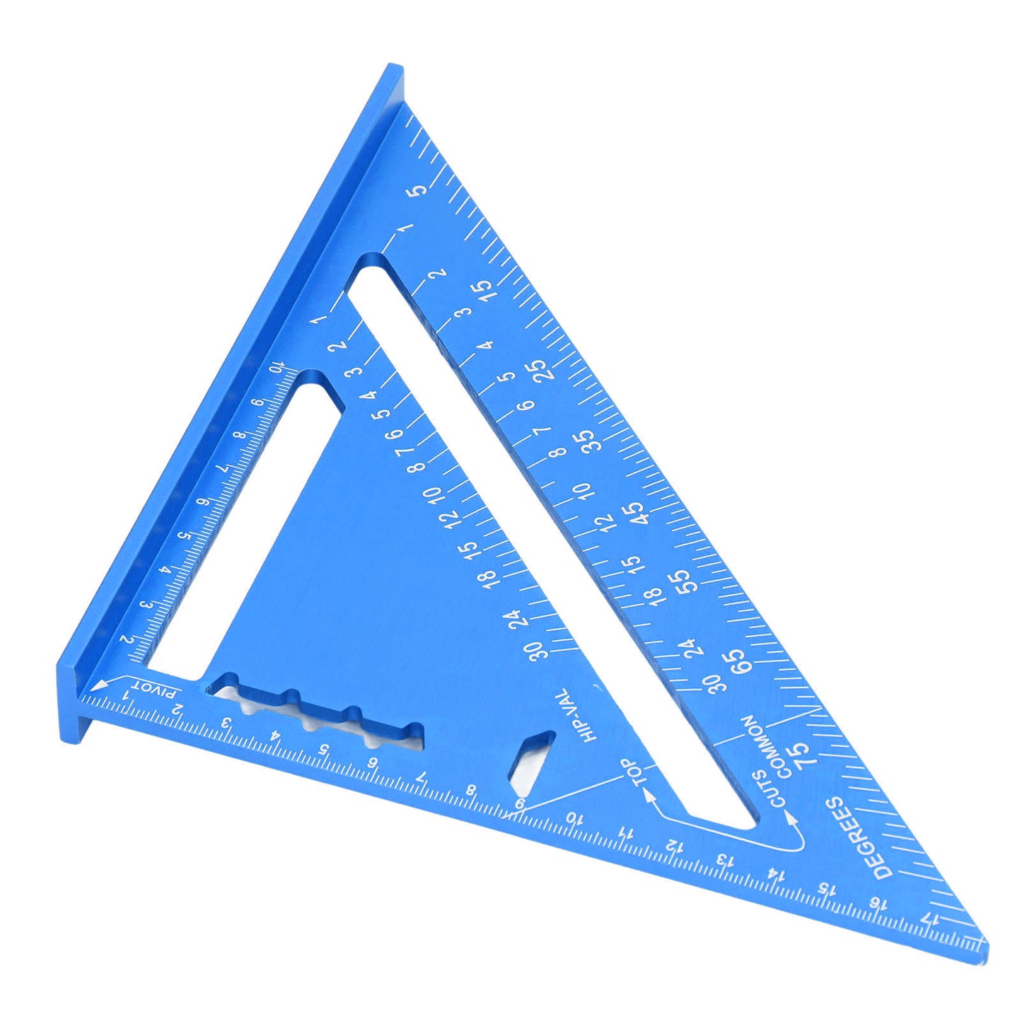 Woodworking Triangle Aluminum Alloy Electrophoretic Paint Clear Scale Triangle Carpenter Square Blue