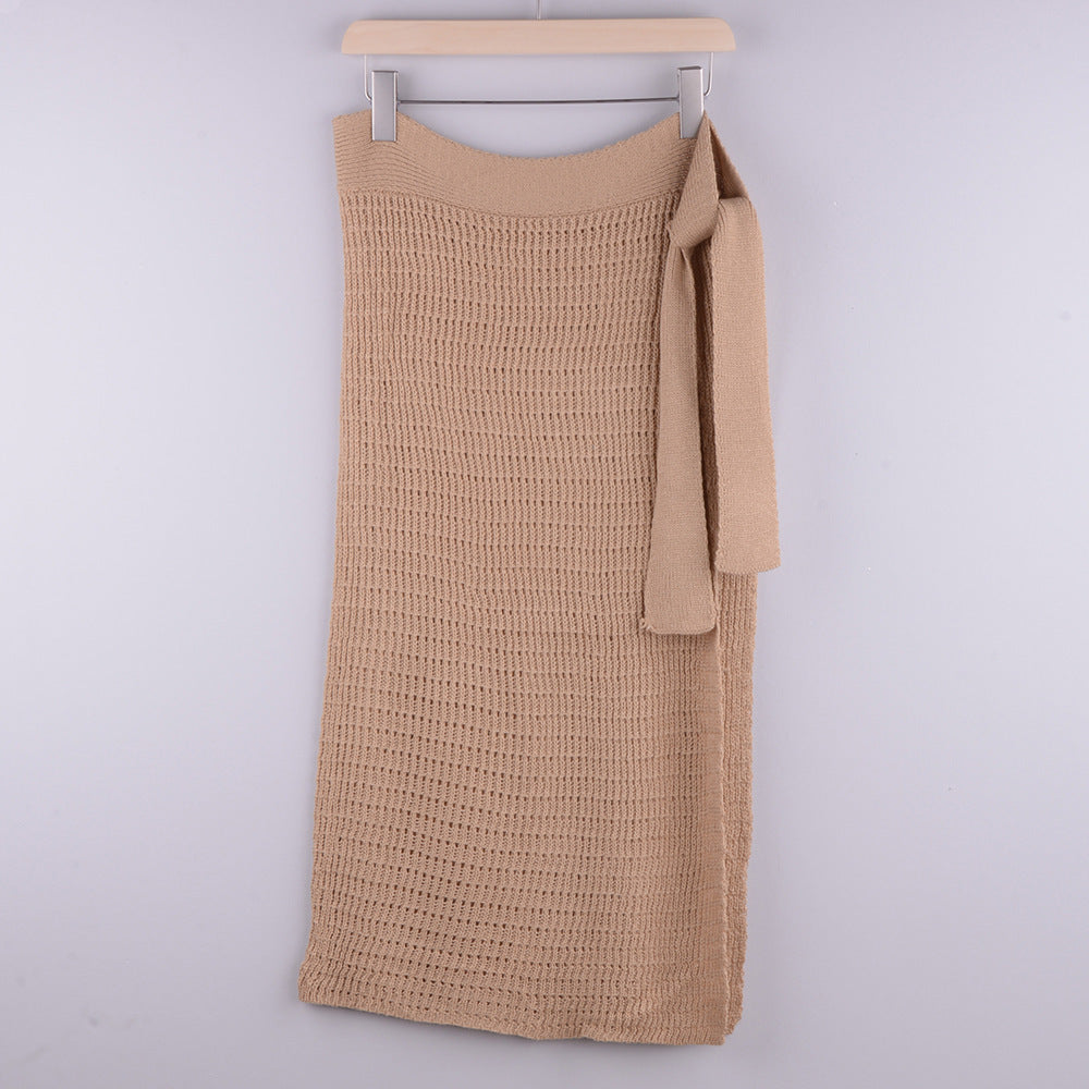 Women's Hollow Knitted Skirt