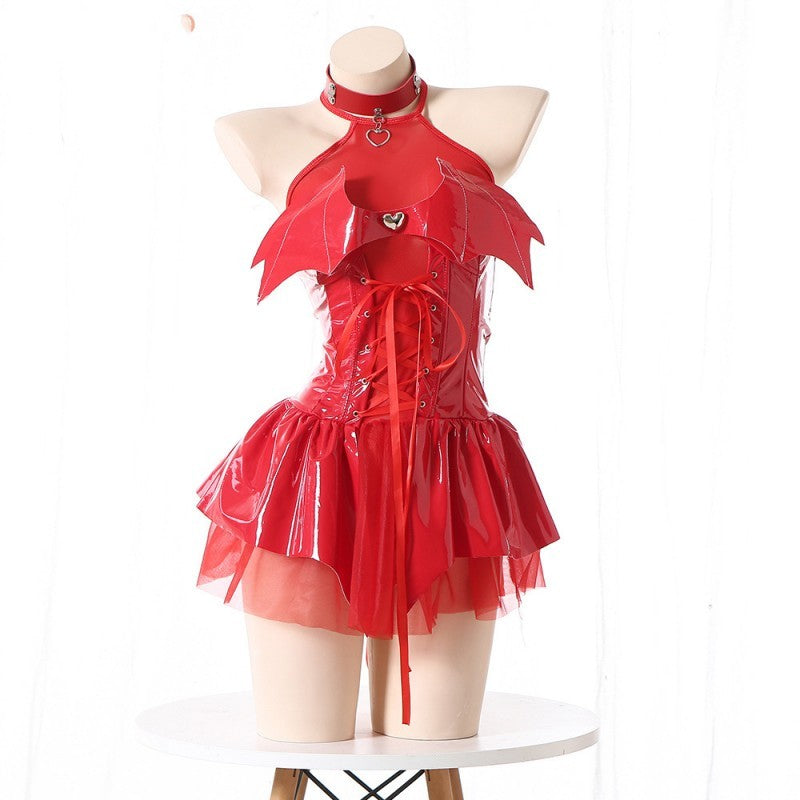 Women's Little Devil See-through Skirt and Wand