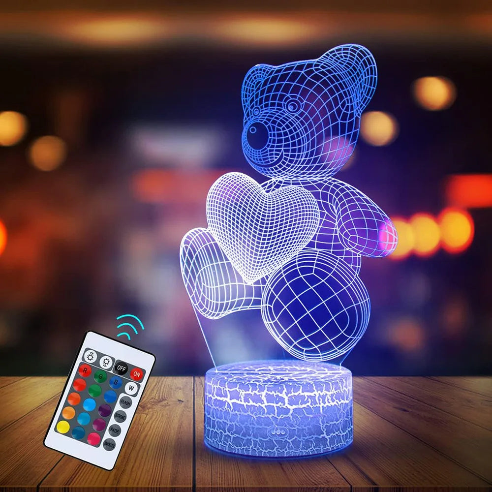 3D Lamp Acrylic USB LED Night Light