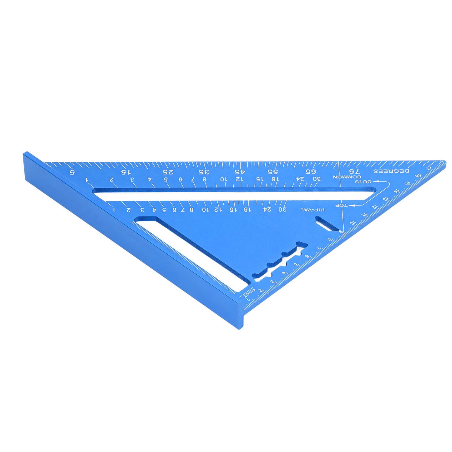 Woodworking Triangle Aluminum Alloy Electrophoretic Paint Clear Scale Triangle Carpenter Square Blue