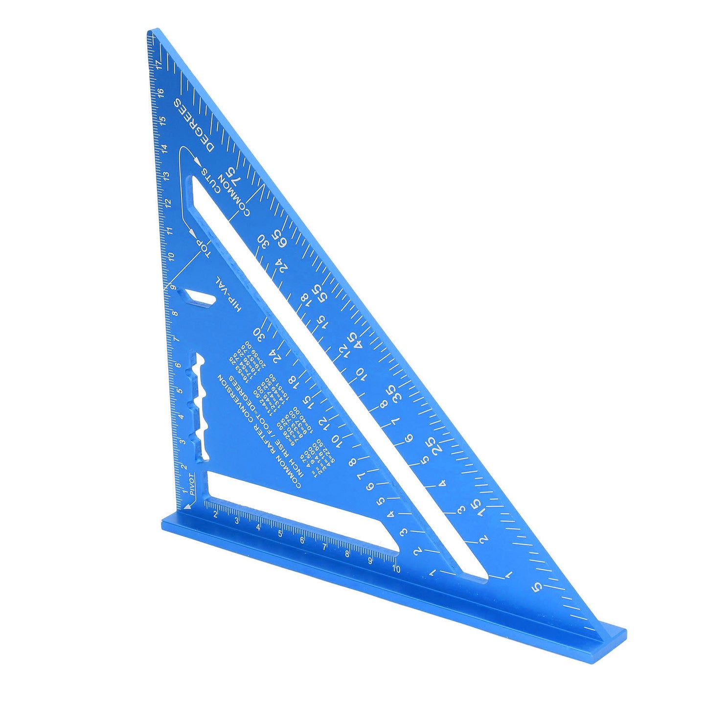 Woodworking Triangle Aluminum Alloy Electrophoretic Paint Clear Scale Triangle Carpenter Square Blue