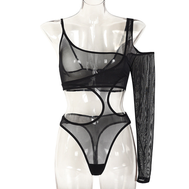 Women's See-through One-piece Suit